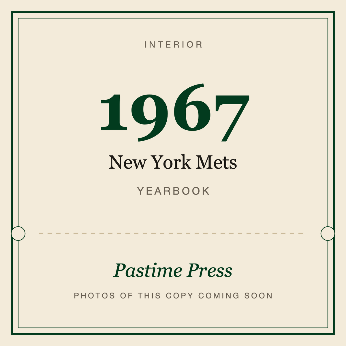 1967 New York Mets Yearbook, interior
