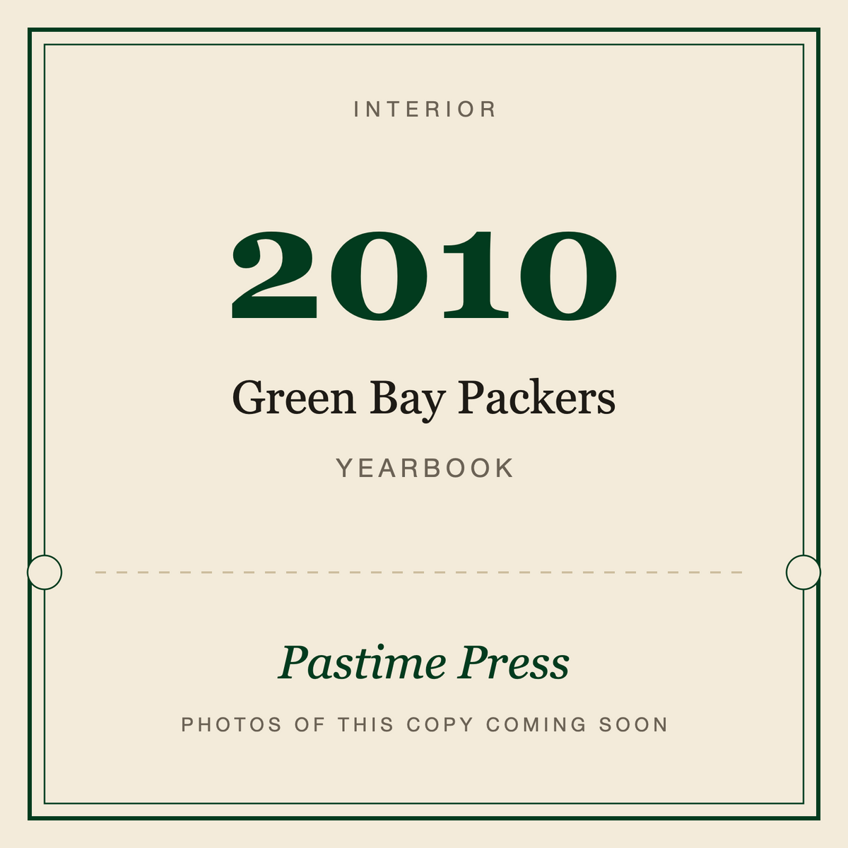 2010 Green Bay Packers Yearbook, interior