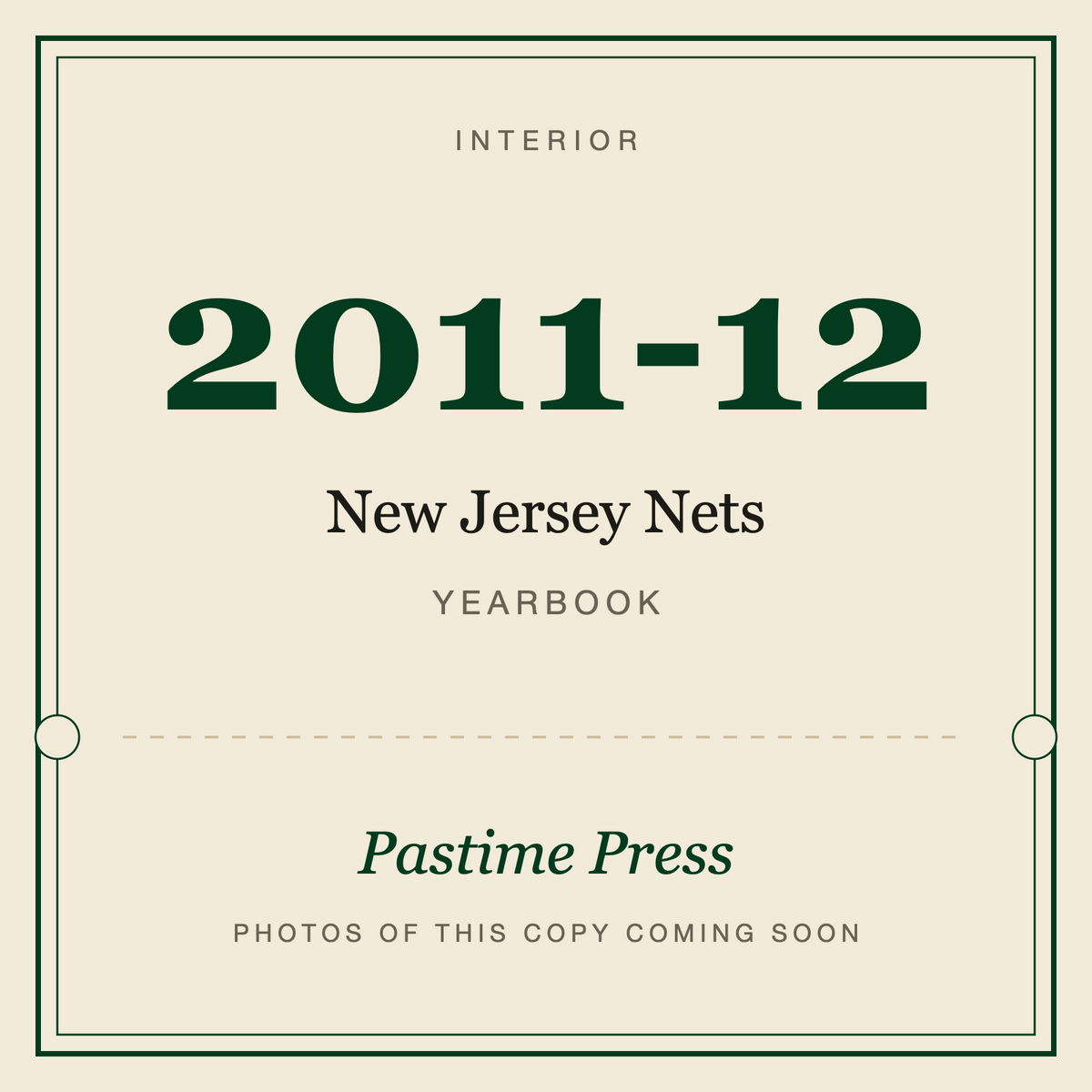 2011-12 New Jersey Nets Yearbook, interior