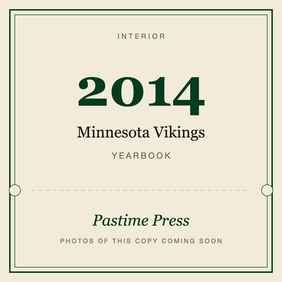 2014 Minnesota Vikings Yearbook, interior