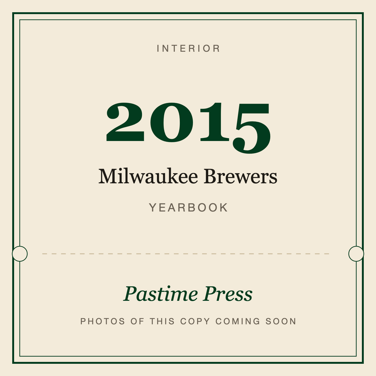 2015 Milwaukee Brewers Yearbook, interior