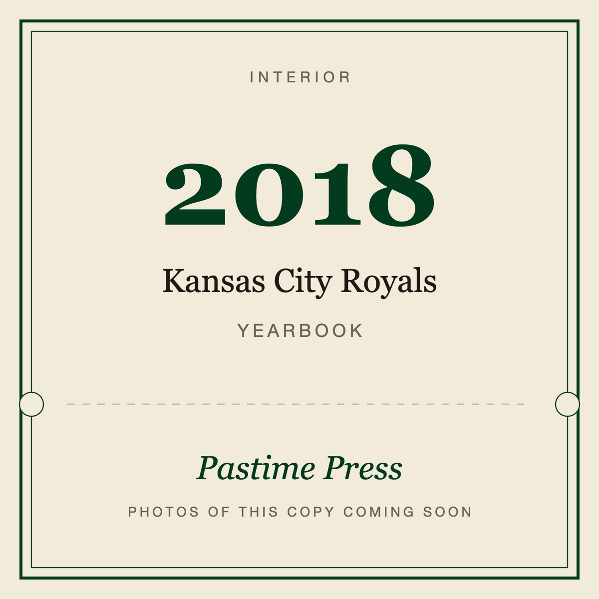 2018 Kansas City Royals Yearbook, interior