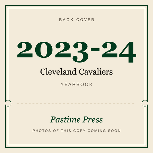 2023-24 Cleveland Cavaliers Yearbook, back cover
