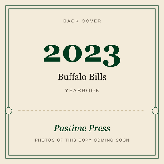 2023 Buffalo Bills Yearbook, back cover