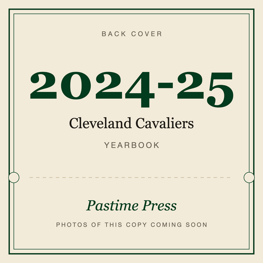 2024-25 Cleveland Cavaliers Yearbook, back cover