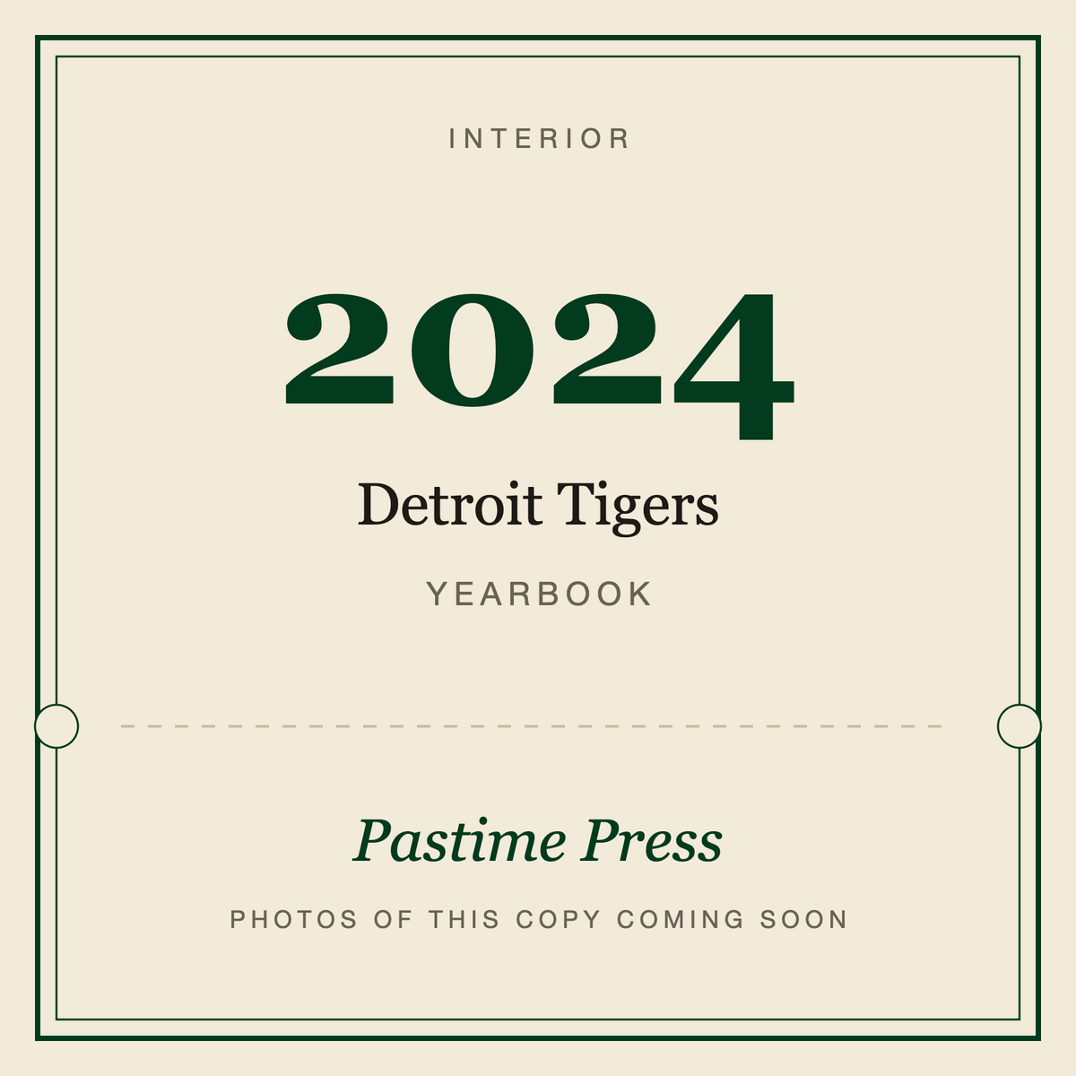 2024 Detroit Tigers Yearbook, interior