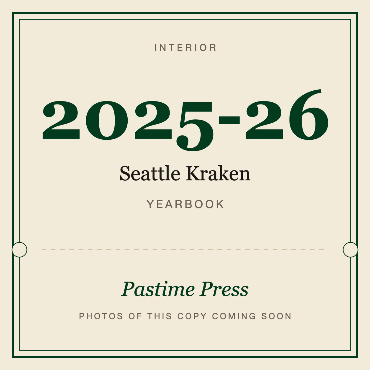 2025-26 Seattle Kraken Yearbook, interior