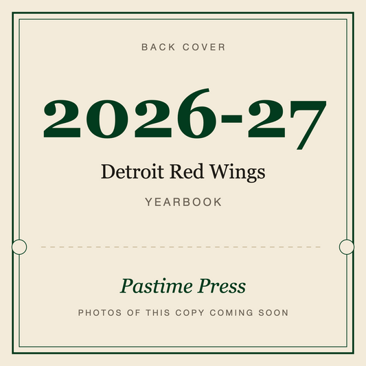 2026-27 Detroit Red Wings Yearbook, back cover