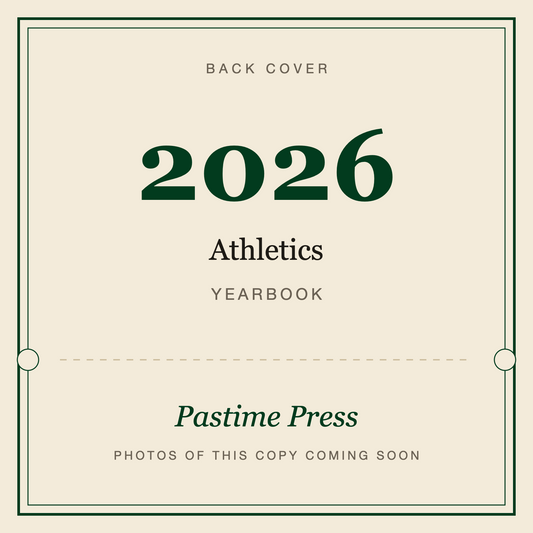 2026 Athletics Yearbook, back cover