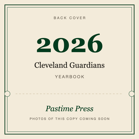 2026 Cleveland Guardians Yearbook, back cover