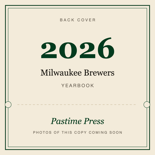 2026 Milwaukee Brewers Yearbook, back cover