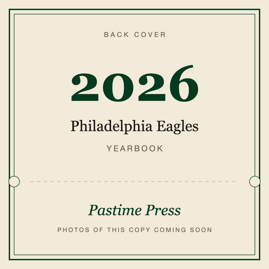 2026 Philadelphia Eagles Yearbook, back cover