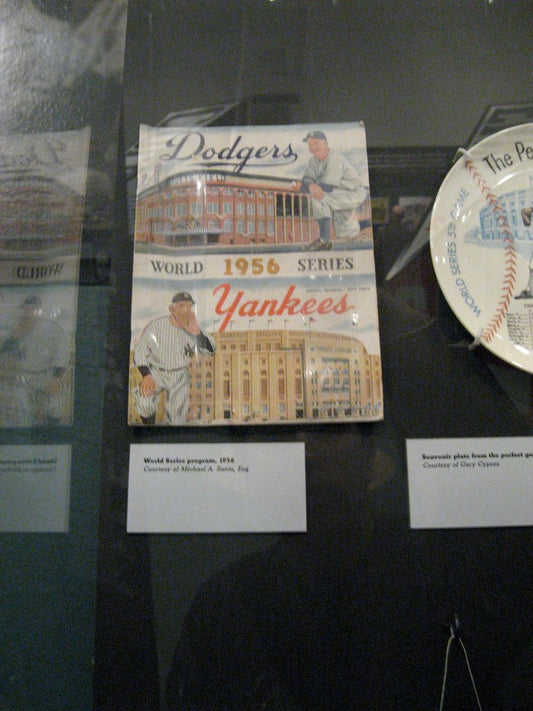 1956 New York Yankees World Series Program: reference photo 1 (Yankee Stadium edition)