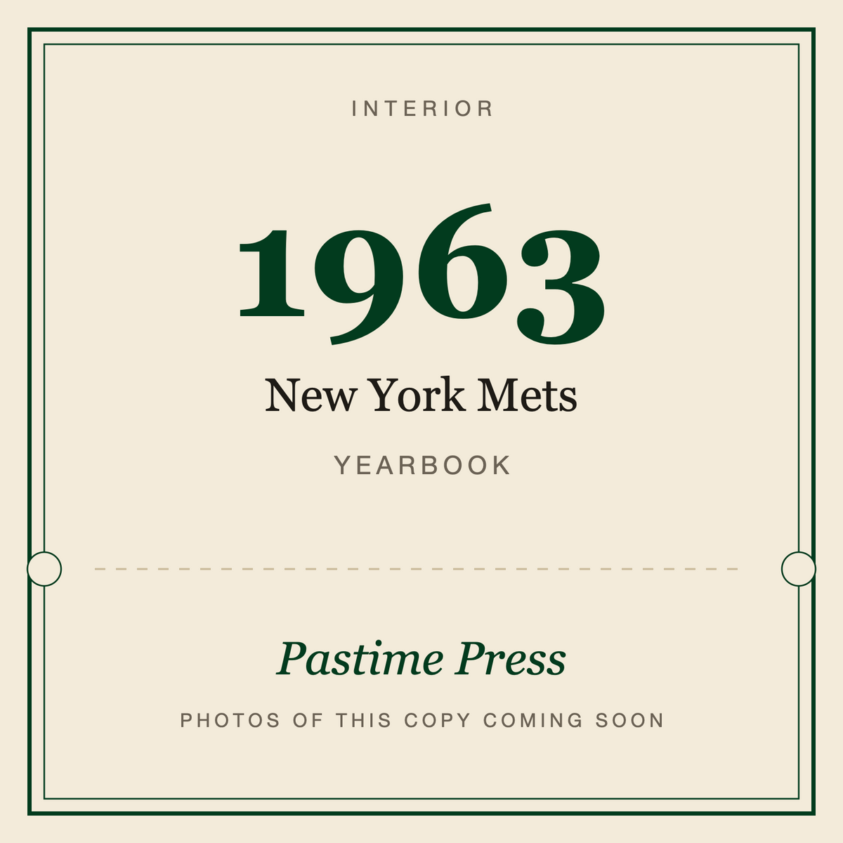 1963 New York Mets Yearbook, interior