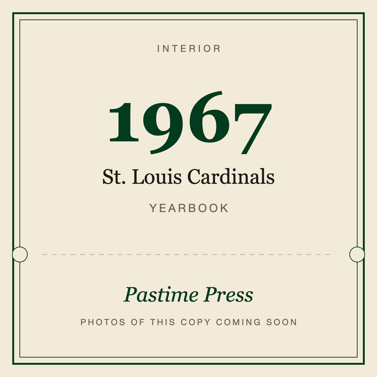 1967 St. Louis Cardinals Yearbook, interior