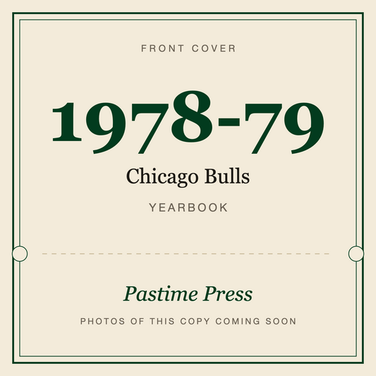 1978-79 Chicago Bulls Yearbook, front cover