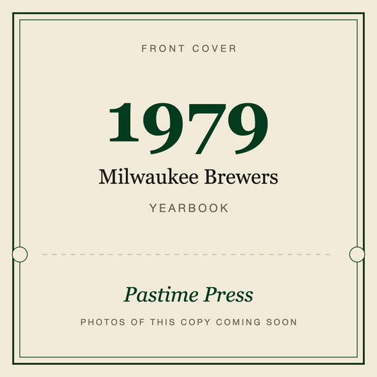 1979 Milwaukee Brewers Yearbook, front cover