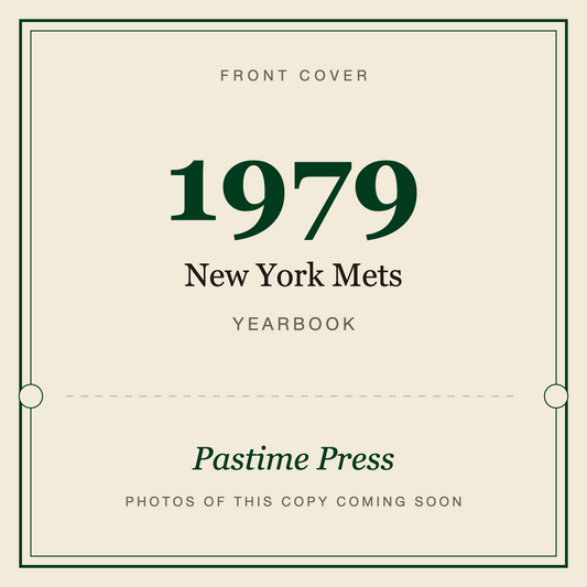 1979 New York Mets Yearbook, front cover