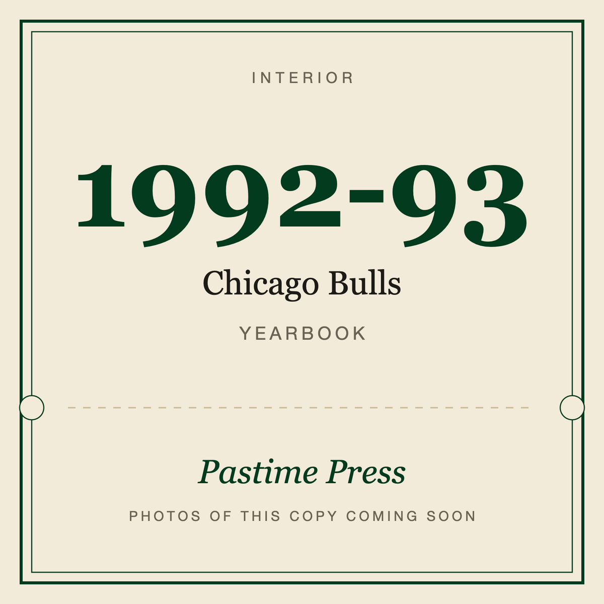 1992-93 Chicago Bulls Yearbook, interior