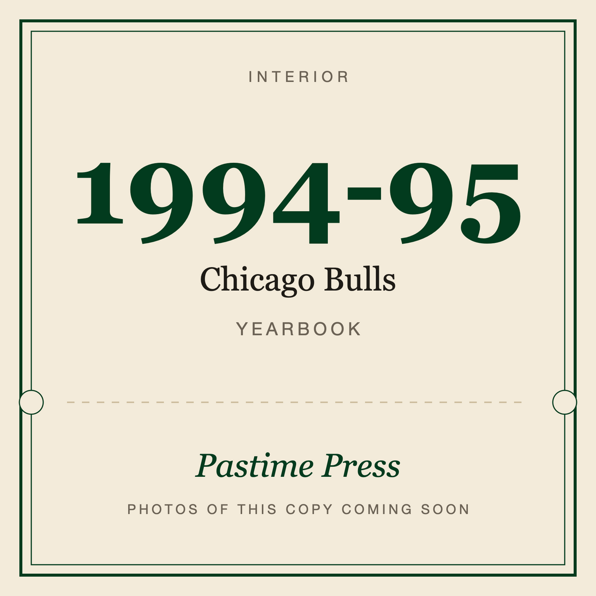 1994-95 Chicago Bulls Yearbook, interior
