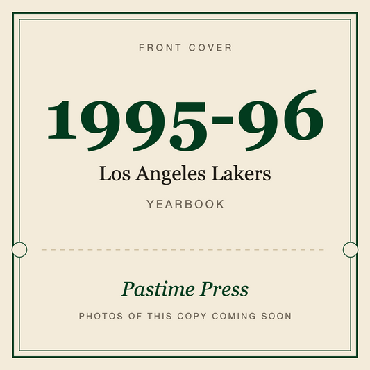 1995-96 Los Angeles Lakers Yearbook, front cover