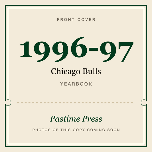 1996-97 Chicago Bulls Yearbook, front cover