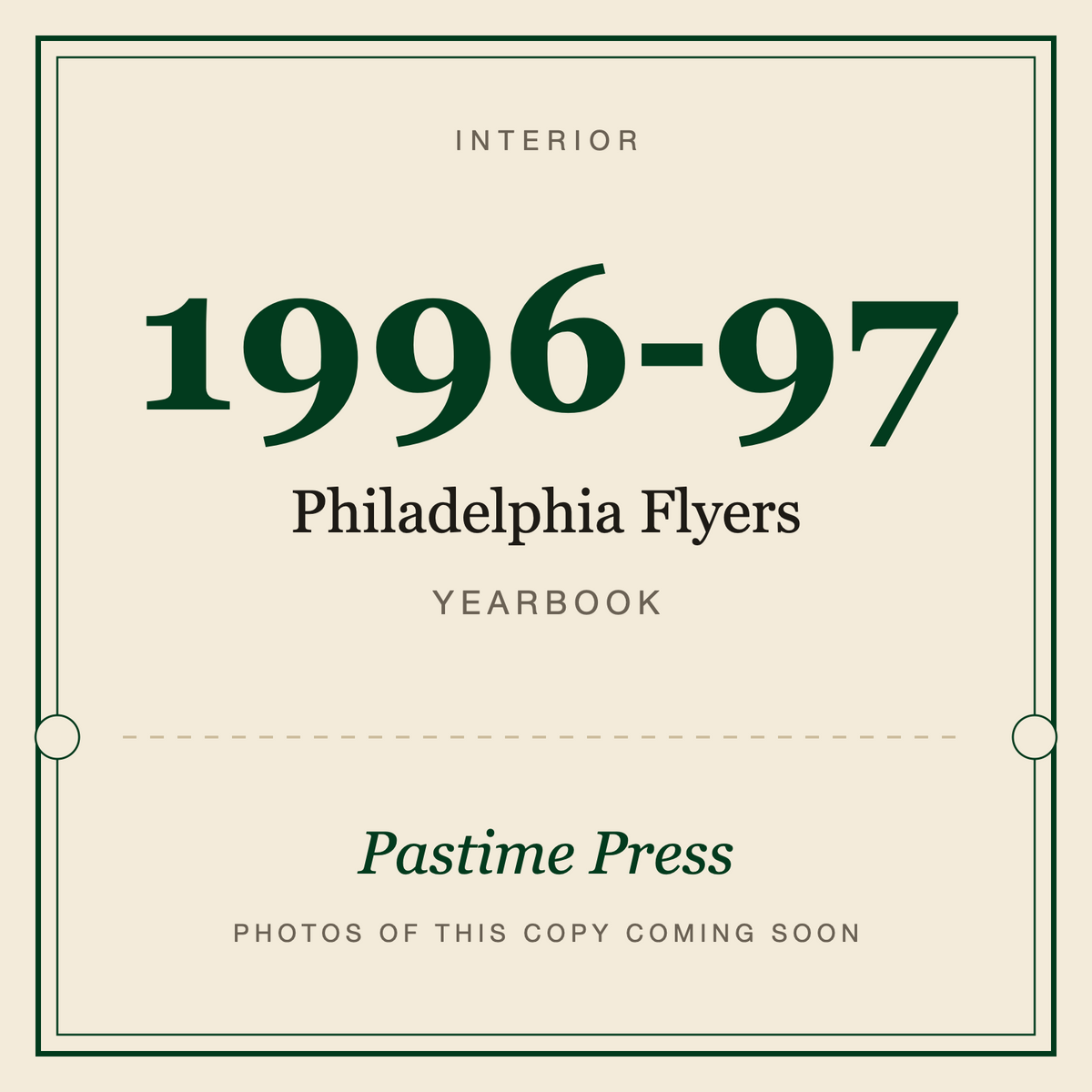 1996-97 Philadelphia Flyers Yearbook, interior