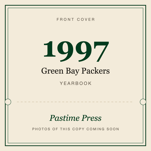 1997 Green Bay Packers Yearbook, front cover