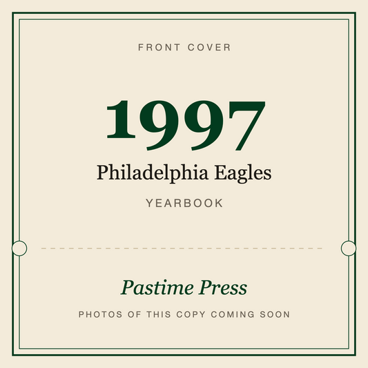 1997 Philadelphia Eagles Yearbook, front cover