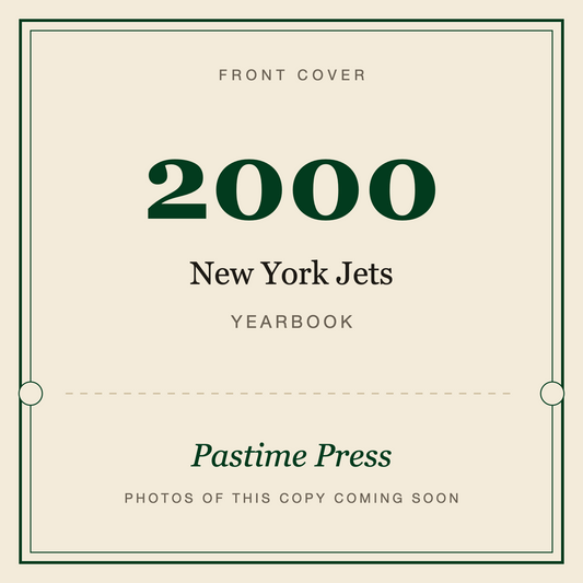 2000 New York Jets Yearbook, front cover