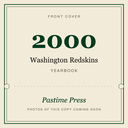 2000 Washington Redskins Yearbook, front cover