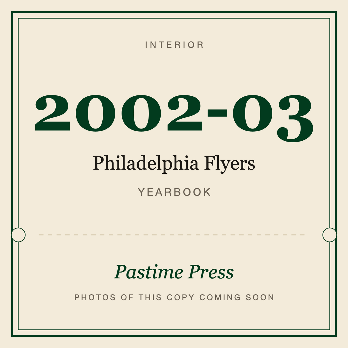 2002-03 Philadelphia Flyers Yearbook, interior