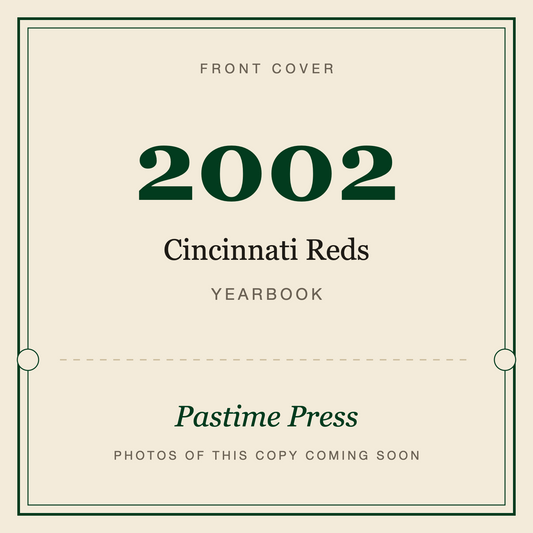 2002 Cincinnati Reds Yearbook, front cover