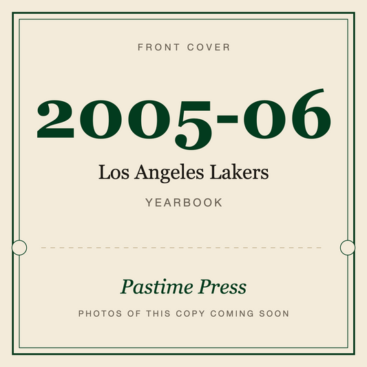 2005-06 Los Angeles Lakers Yearbook, front cover
