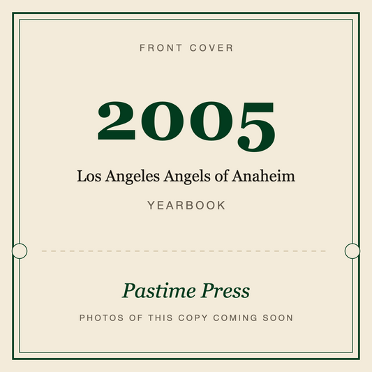 2005 Los Angeles Angels of Anaheim Yearbook, front cover