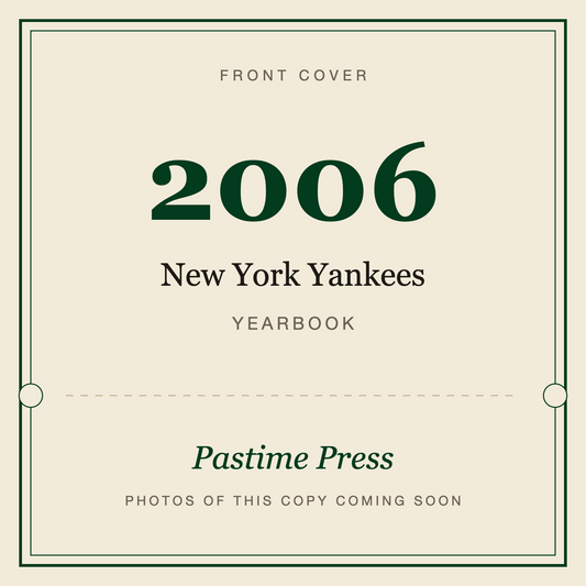 2006 New York Yankees Yearbook, front cover