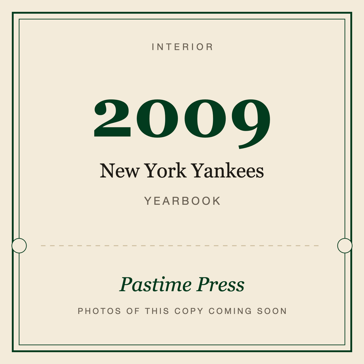 2009 New York Yankees Yearbook, interior