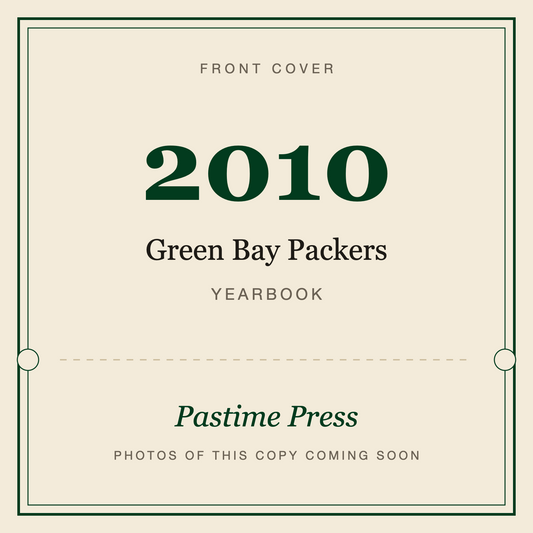 2010 Green Bay Packers Yearbook, front cover