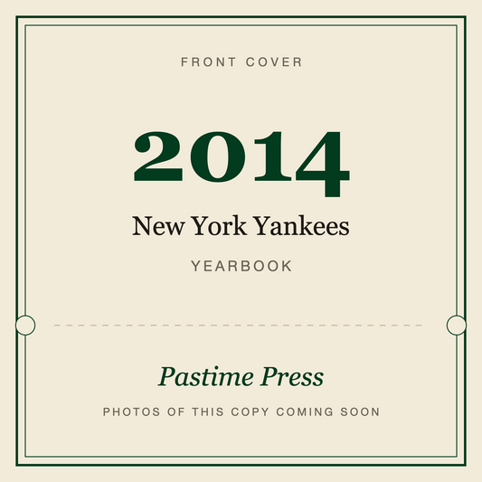 2014 New York Yankees Yearbook, front cover