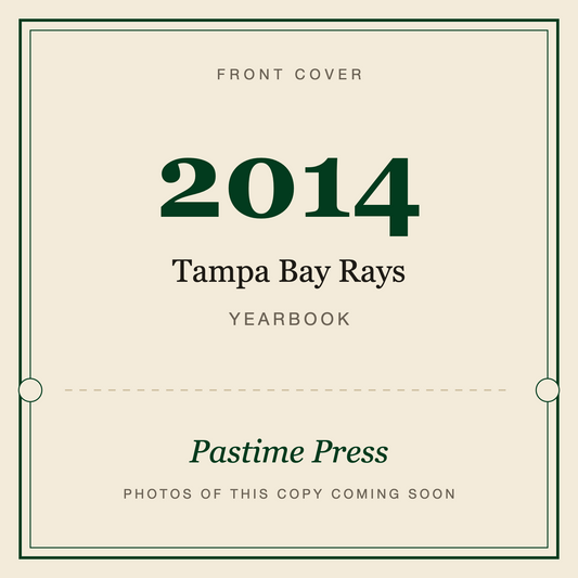 2014 Tampa Bay Rays Yearbook, front cover