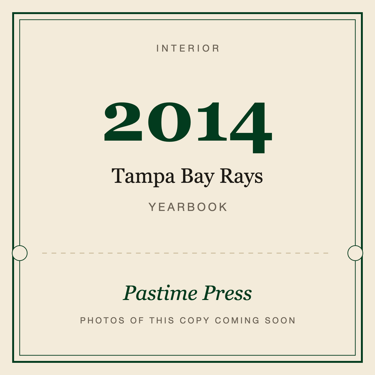 2014 Tampa Bay Rays Yearbook, interior