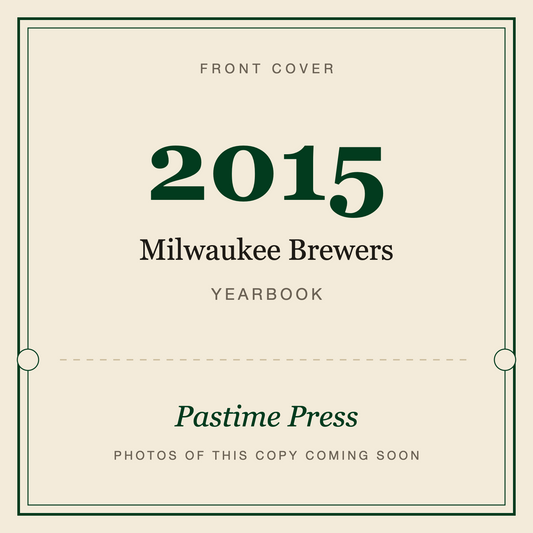 2015 Milwaukee Brewers Yearbook, front cover