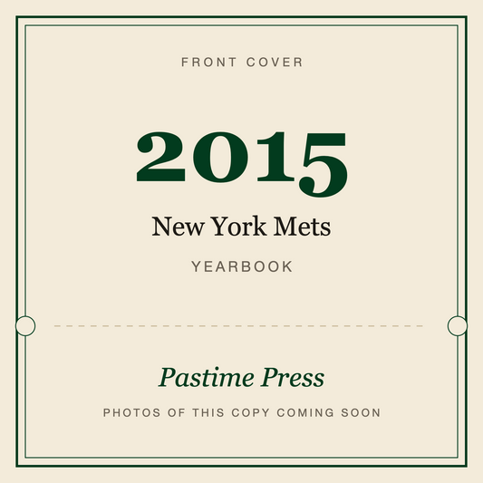 2015 New York Mets Yearbook, front cover