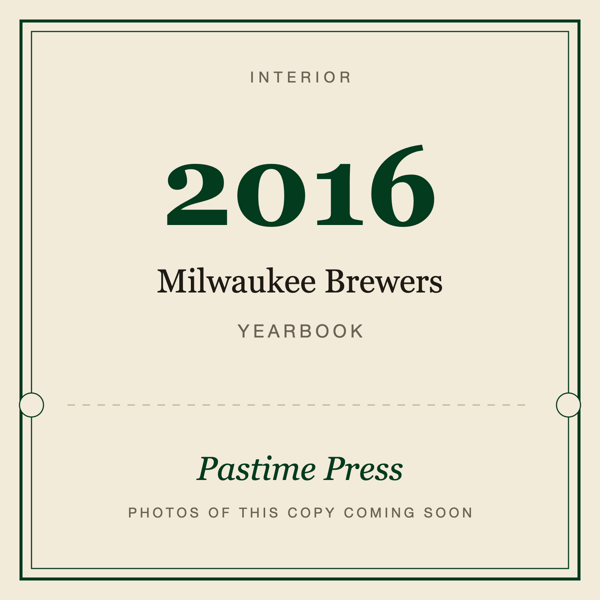 2016 Milwaukee Brewers Yearbook, interior