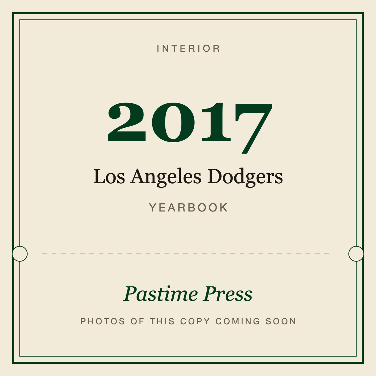 2017 Los Angeles Dodgers Yearbook, interior