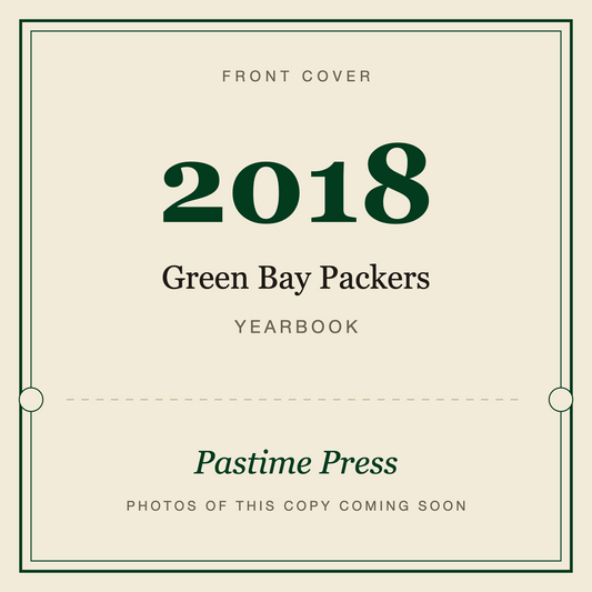 2018 Green Bay Packers Yearbook, front cover