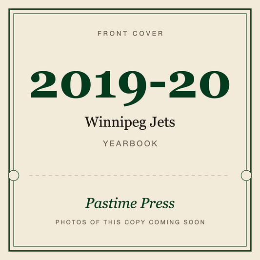 2019-20 Winnipeg Jets Yearbook, front cover