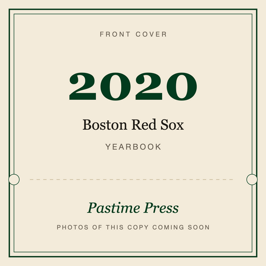 2020 Boston Red Sox Yearbook, front cover