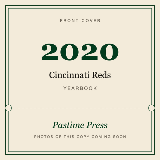 2020 Cincinnati Reds Yearbook, front cover