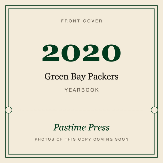 2020 Green Bay Packers Yearbook, front cover